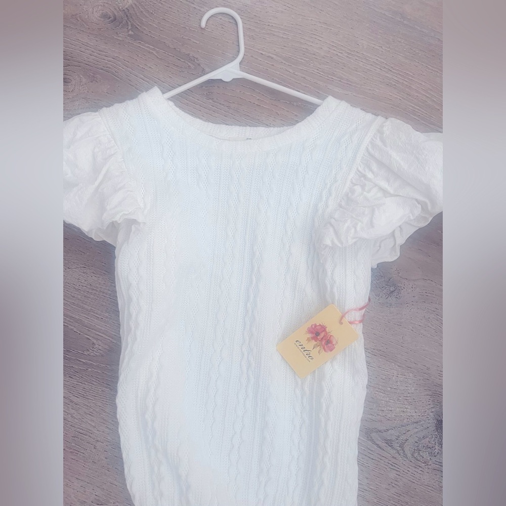 NWT Entro White Bodysuit